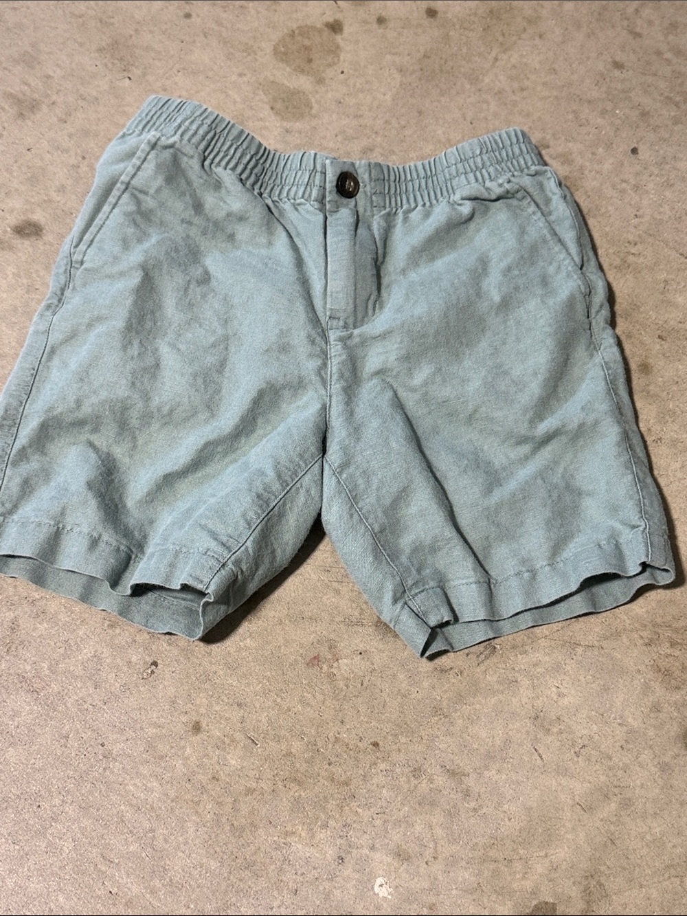 Janie and Jack Light Seafoam Blue Elastic-Waist Shorts